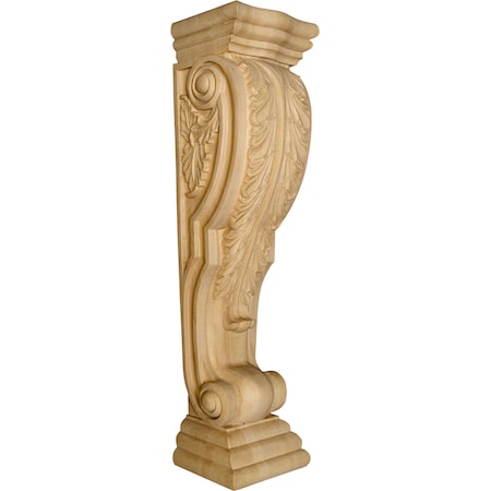 36 X 8 X 7 1/2 Ravenna Island Height Corbel With Acanthus Leaves In Bl